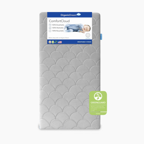 Organic Dream ComfortCloud 2-Stage Crib Mattress - Moonlight Gray