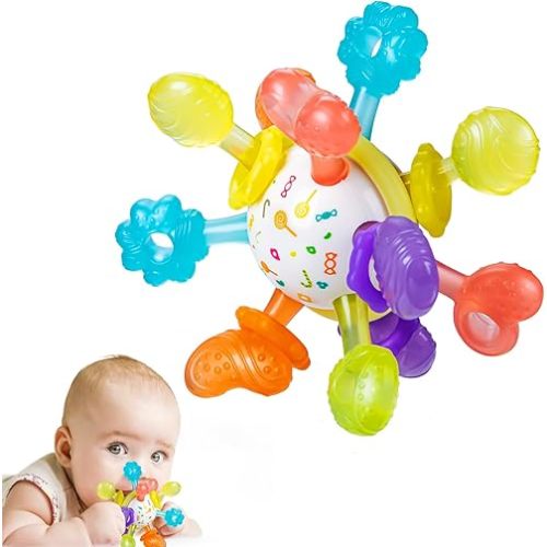 TOHIBEE Baby Montessori Sensory Toys for 0-6 6-12 Months, Food Grade Teething Toys for Babies 0 3 6 9 12 18 Months, Newborn Infant Learning Developmental Toys Gifts for 1 2 Year Old Boys Girls