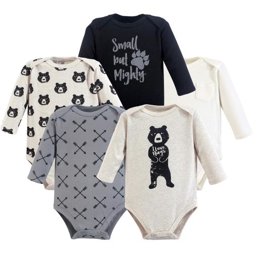 Yoga Sprout Cotton Bodysuit, 5 Pack