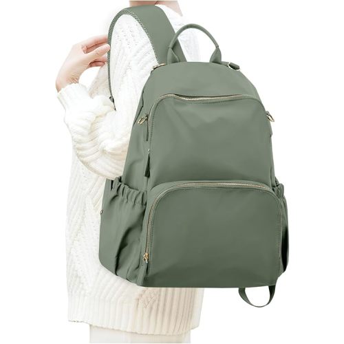 Diaper Bag Backpack Baby Maternity Bag for Mom and Dad Multi Funtion Waterproof Diaper Bag Travel Backpack with Stroller Strap, Military Green