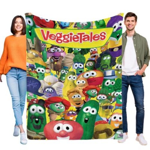 VeggieTales Blanket Flannel Sofa Bed Throw for Sofa Birthday Gift for Kids