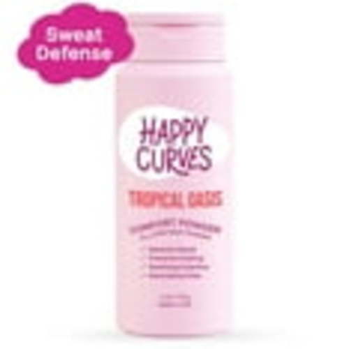 Happy Curves Comfort Body Powder, Talc & Aluminum Free Deodorant for Women, Tropical Oasis, 4 oz