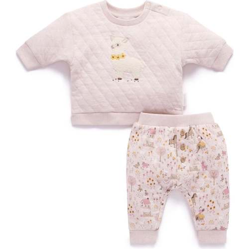 Quilted Track Set Farmhouse Print - Purebaby Mixed Apparel Set | Maisonette