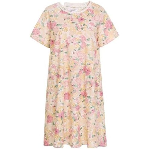 AVIIER 100% Cotton Hospital Gowns for Women Open Back Adaptive Clothing Nightgown Post Shoulder Surgery Patient Gown