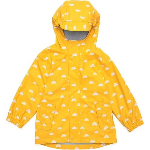 Kids' Sun Cloud Waterproof Raincoat, 3-4Y US