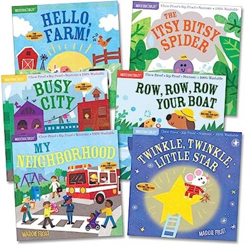 Workman Publishing Indestructibles Community & Nursery Rhyme Picture Book - Set of 6