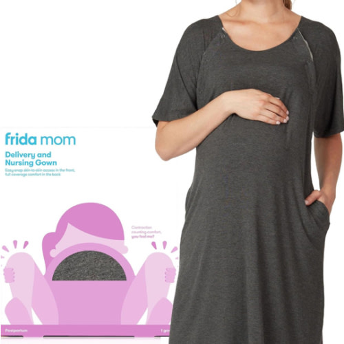 Delivery and Nursing Gown – Frida | The fuss stops here.