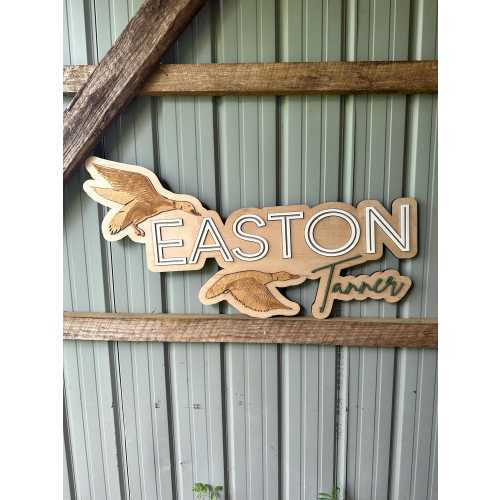 Mallard Duck Name Offset sign