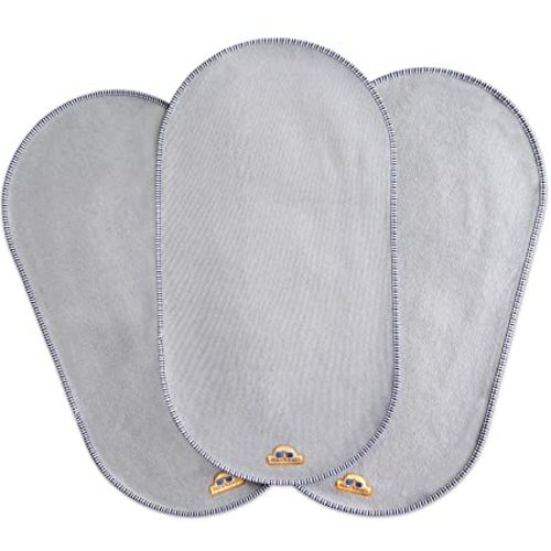 BlueSnail Waterproof Changing Pad Liners 3 Count (14"X26.5", Gray) Bassinet Pad Liner - 14x26.5 Inch (Pack of 3)