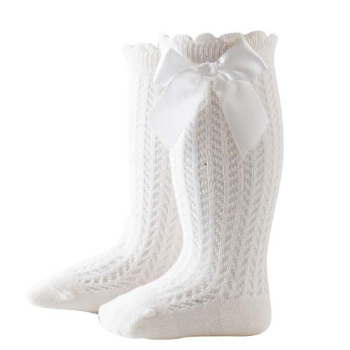 FAIWAD Baby Girls Princess Socks Bow Middle Calf Long Sock Toddler Stretchy Breathable Floor Socks