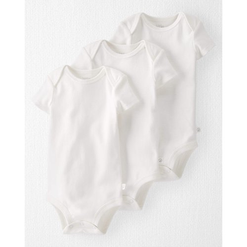Baby 3-Pack Organic Cotton Rib Bodysuits