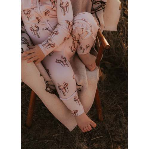 Pink Saddles Convertible Ruffle One-piece - Toughies