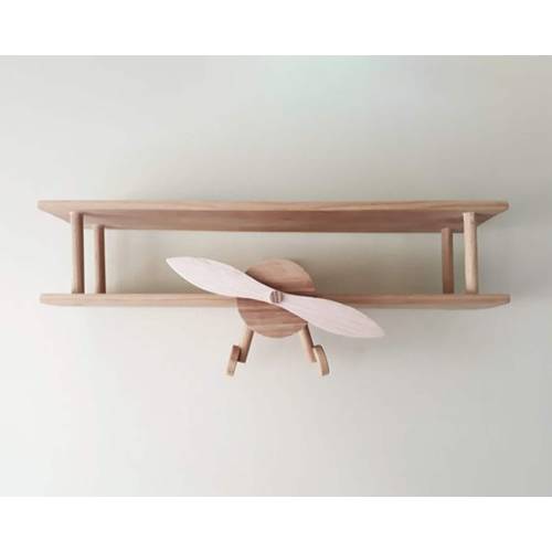 Airplane Shelf Nursery Room Decoration Airplane Wall Shelf Kids Wall Decorations Aviation Airplane Wooden Airplane Shelf