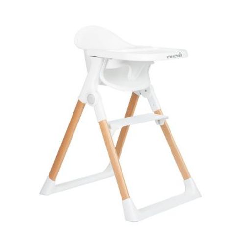 Munchkin Float Easy Clean Foldable High Chair - Compact Modern Design - White