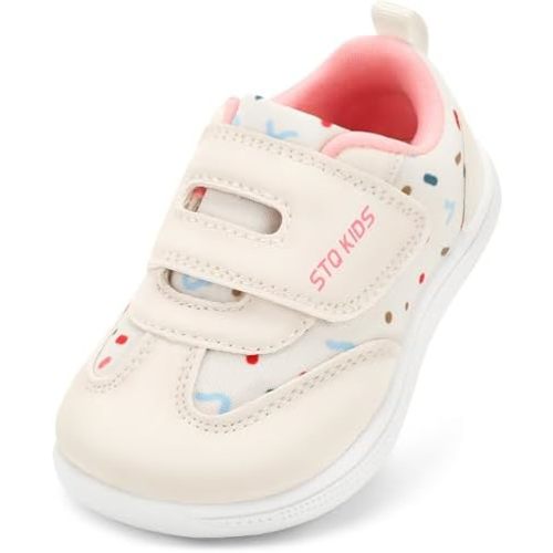 Wide Toe Box Toddler Shoes Zero Drop Boys Girls Barefoot Shoe Non-Slip Little Kids Sneakers for First Walking