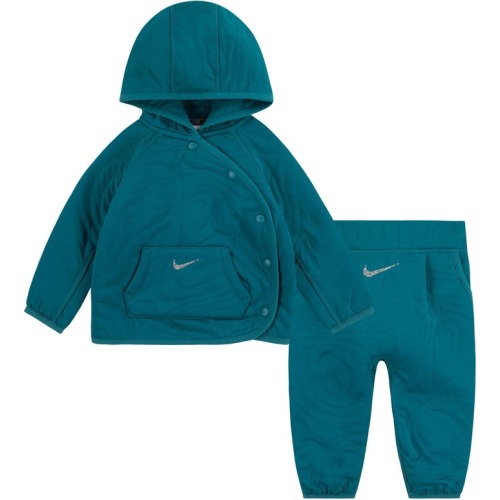 Baby Ready Set Snap Hoodie & Leggings Set, 12M, Geode Teal