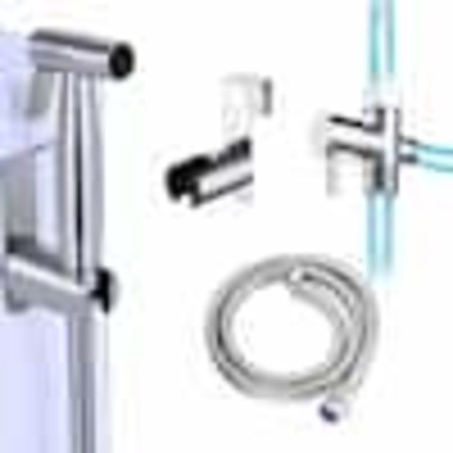 INSTER Non-Electric Stainless Steel Handheld Bidet Sprayer for Toilet Bidet Attachment Easy to Install Cloth Diaper Sprayer Set WSHDRMBA0003