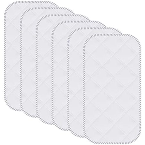 Sunny zzzZZ 6 Pack Baby Waterproof Changing Pad Liners - Quilted Thicker Ultra Soft Changing Table Cover Liners - Durable & Easy to Clean - White - 23" x 11"