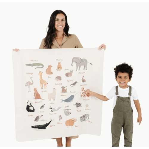 Highchair Mat - Animal Alphabet