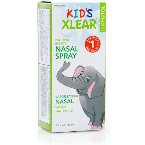 Xlear Kids' Nasal Spray, Natural Saline Nasal Spray for Kids with Xylitol, Daily Nasal Decongestant, Nose Moisturizer, 0.75 fl oz (Pack of 1)