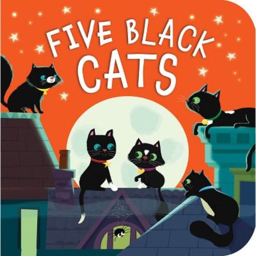Five Black Cats - by Patricia Hegarty (Board Book)