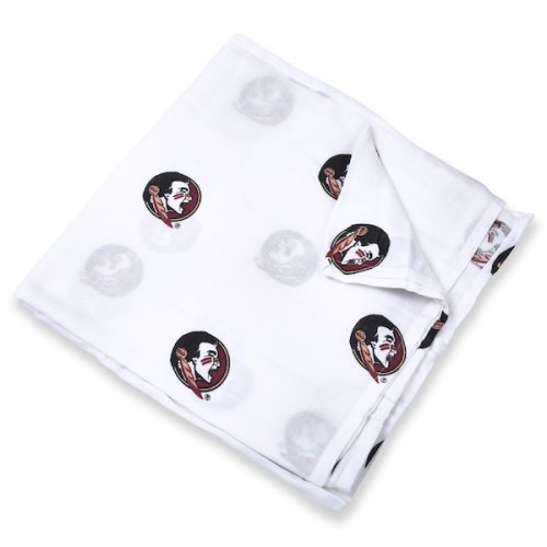 Infant Three Little Anchors White Florida State Seminoles 47'' x 47'' Muslin Swaddle Blanket