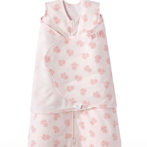 Rose Toss Blush Cotton Swaddle - Newborn | HALO