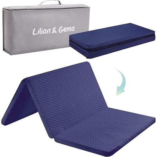 Lilian&Gema Pack and Play Mattress 38"x26"x1", Pack N Play Mattresses Pad for Play Pen and Playard, Premium Foam Playpen Mattress Topper with Washable Cover & Traveling Bag for Baby Toddler
