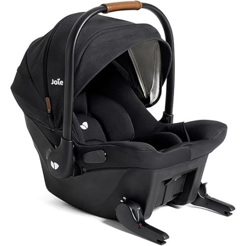 Mint Latch Baseless Infant Car Seat – Lightweight, Built-in Rigid Lower Anchor Attachments and Side-Impact Protection – No Base Installation Required, Travel-Friendly Design (Shale)