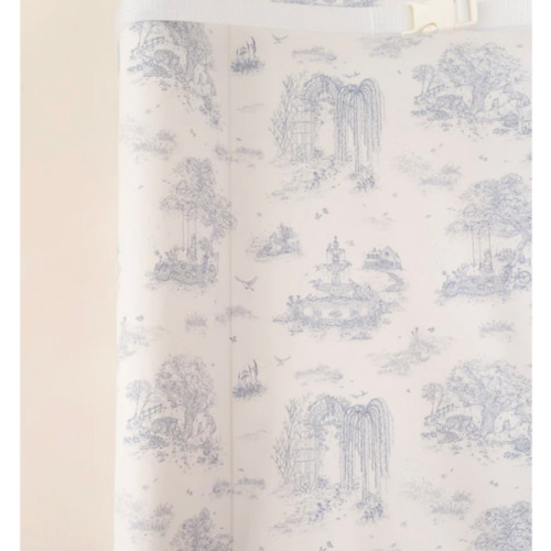 Spring Toile Blue Contour Change Pad | The Gilded Bird – The Gilded Bird US