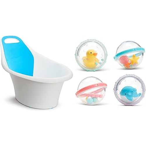 Munchkin® Sit & Soak™ Baby Bath Tub with 4pk Float and Play Bubbles Bath Toy