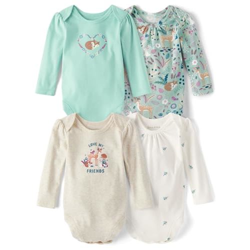 The Children's Place,Unisex Baby,and Newborn Everyday Long Sleeve Bodysuits