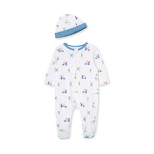 Baby Boys Golf Club Footie with Hat