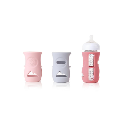 3 Pack Silicone Sleeve for Avent Natural Glass Baby Bottles, Compatible Philips Avent Glass Natural Baby Bottle 8oz