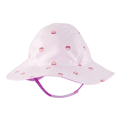 Purple Baby Heart Print Reversible Swim Hat - Purple | Carter’s Oshkosh Canada