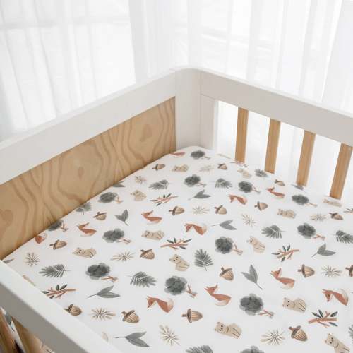 Drap Contour pour Lit de Bébé - Forêt