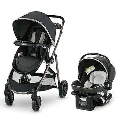 Graco Modes Element Travel System, Baby Car Seat and Stroller Combo, Includes: SnugRide Lite LX Infant Car Seat and Reversible Baby Stroller, Great Gift for New Parents, Canter