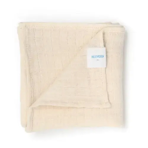 Minois - Cotton Muslin Swaddling Cloth - Cream | Smallable