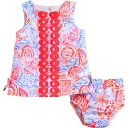 Baby Lilly Cotton Shift Dress with Bloomers, 6-12M