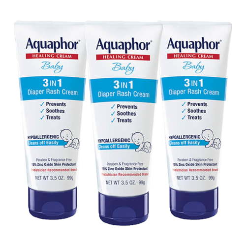 Aquaphor Baby Diaper Rash Cream, 3-in-1 Diaper Rash Relief, 3.5 Oz Tube C24