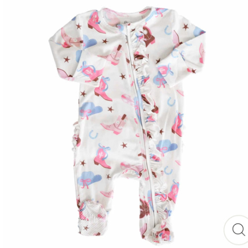 Girl Ruffle Zipper Footies - Best Sellers