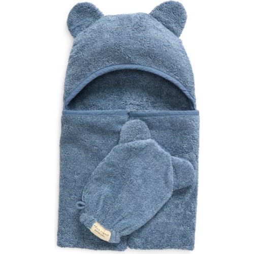 Hooded Towel & Washing Mitt Set