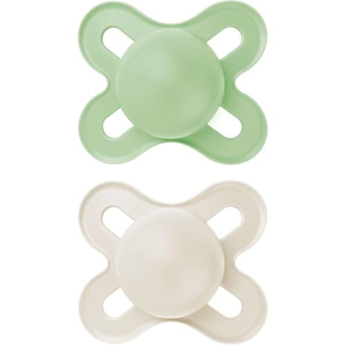 MAM Original Start Matte Newborn Baby Pacifier, Best Pacifier for Breastfed Babies, Sterilizer Case, Unisex, 0-3 Months (Pack of 2)