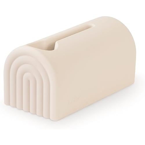 mushie Bath Spout Cover | Soft Silicone Bathtub Faucet Safety Guard for Kids | Universal Fit (Shifting Sand)