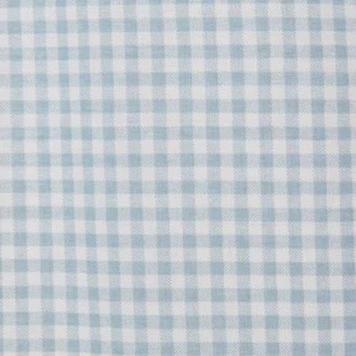 Ditsy Gingham Classic Cool Organic Cotton Percale Fitted Crib Sheet