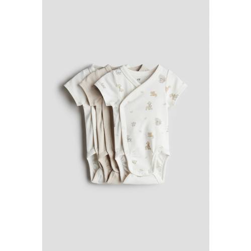 3-PACK WRAPOVER BODYSUITS
