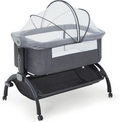 Baby Bassinet, 3-in-1 Adjustable Bedside Sleeper with Wheels & Mosquito Net, Portable Bedside Crib for Newborn to Toddler, Home Use