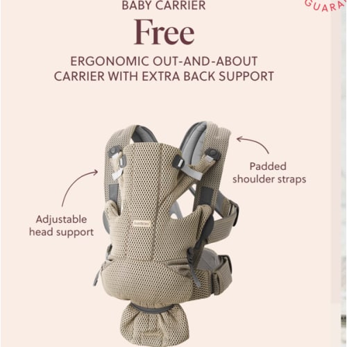 BabyBjörn Baby Carrier Free - Gray Beige