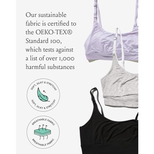 Everything Bra. Wireless Maternity & Nursing Bra for Pregnancy & Breastfeeding. InStyle's Best Maternity Bra. S-XL.