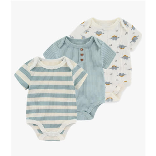 Baby Bodysuit Boy Girl Clothes Soft Newborn Infant Outfit Short Sleeve Romper
